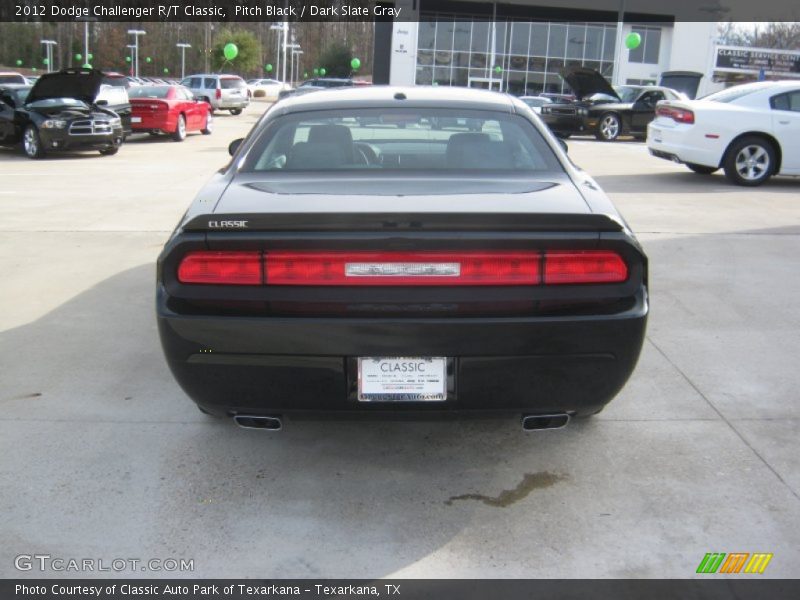 Pitch Black / Dark Slate Gray 2012 Dodge Challenger R/T Classic