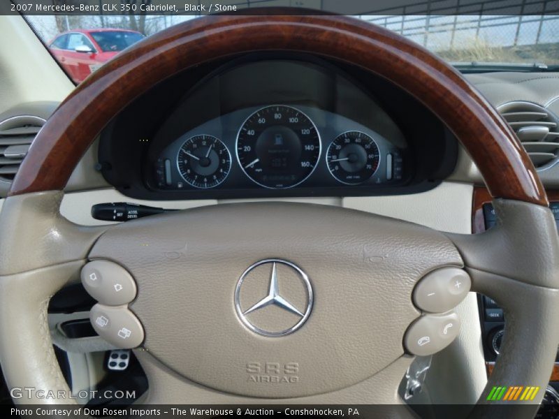 Black / Stone 2007 Mercedes-Benz CLK 350 Cabriolet