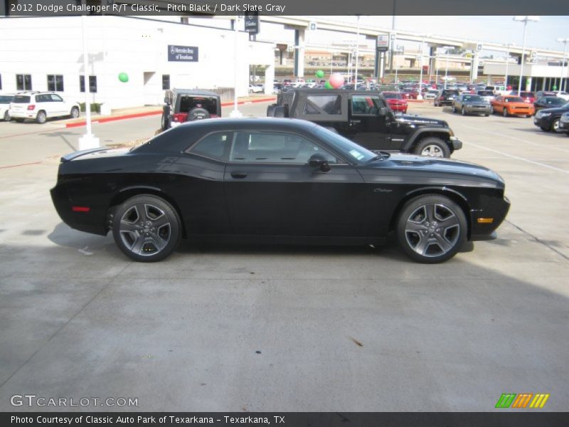 Pitch Black / Dark Slate Gray 2012 Dodge Challenger R/T Classic