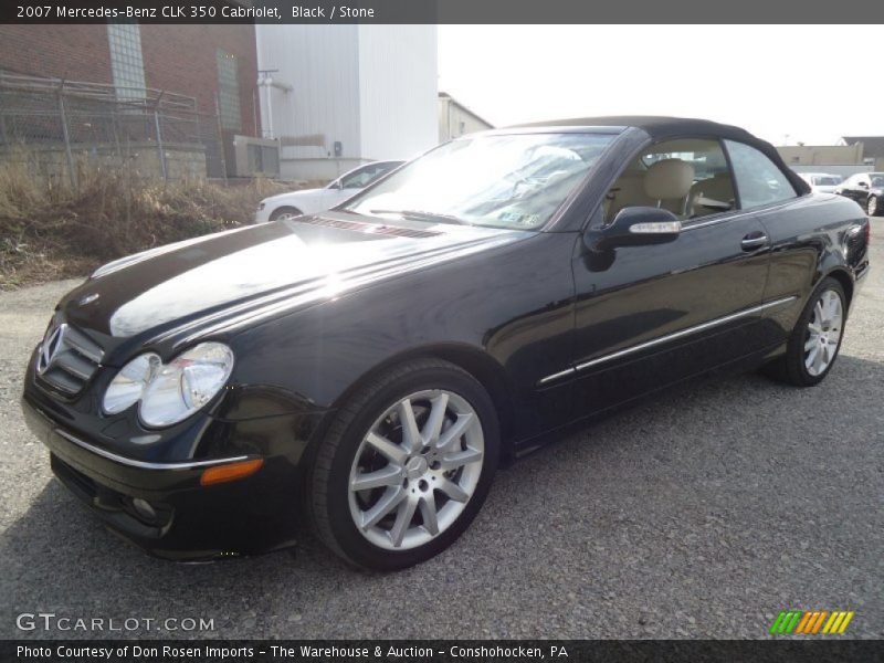 Black / Stone 2007 Mercedes-Benz CLK 350 Cabriolet