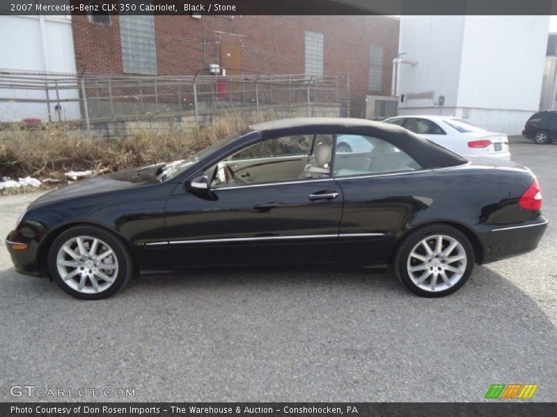 Black / Stone 2007 Mercedes-Benz CLK 350 Cabriolet