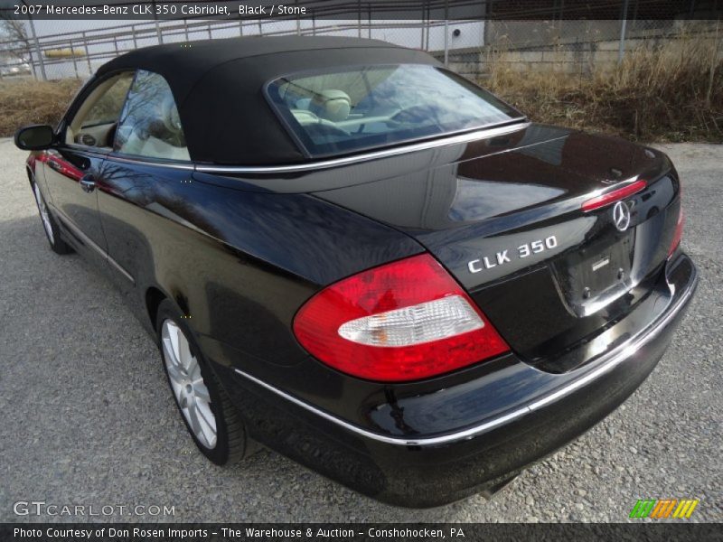 Black / Stone 2007 Mercedes-Benz CLK 350 Cabriolet