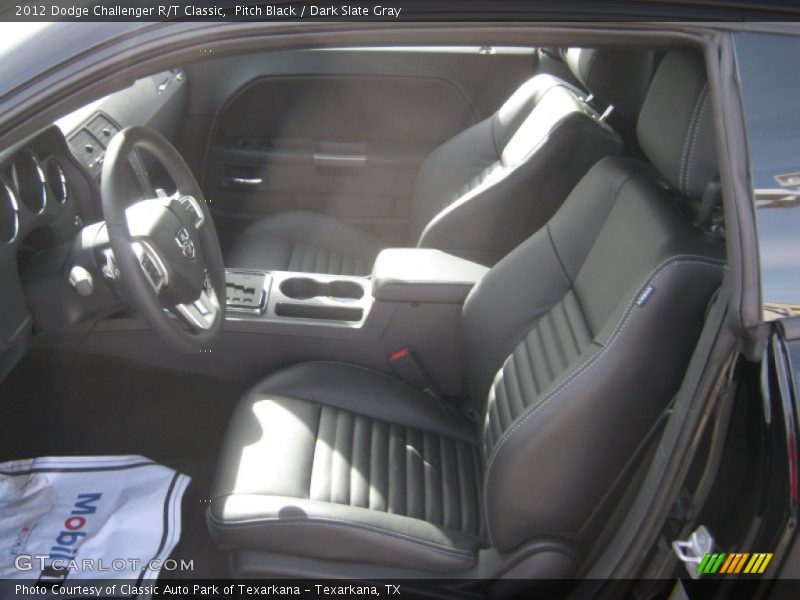 Pitch Black / Dark Slate Gray 2012 Dodge Challenger R/T Classic