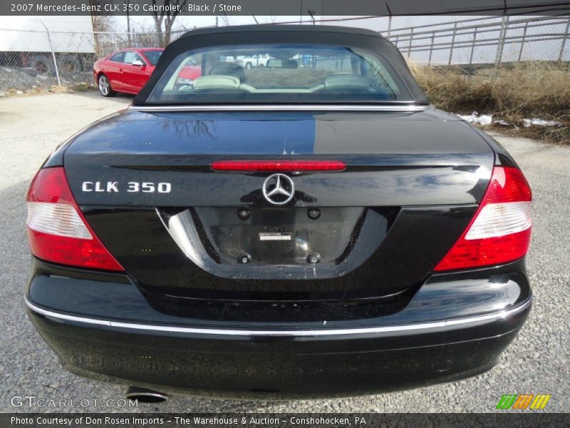 Black / Stone 2007 Mercedes-Benz CLK 350 Cabriolet