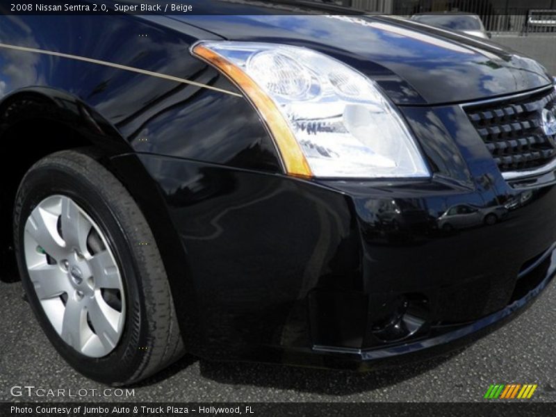 Super Black / Beige 2008 Nissan Sentra 2.0