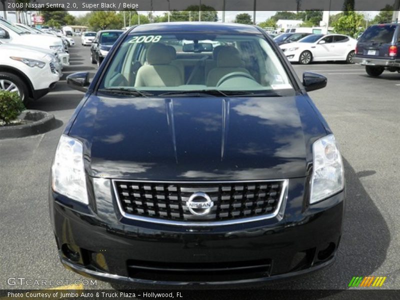 Super Black / Beige 2008 Nissan Sentra 2.0