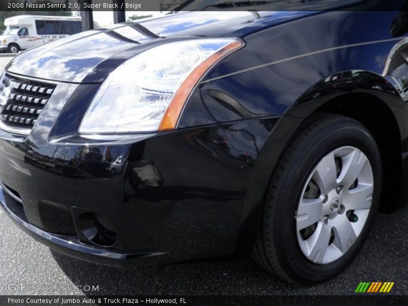 Super Black / Beige 2008 Nissan Sentra 2.0