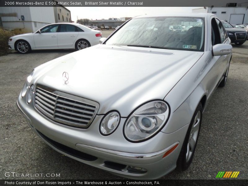 Brilliant Silver Metallic / Charcoal 2006 Mercedes-Benz E 500 4Matic Sedan