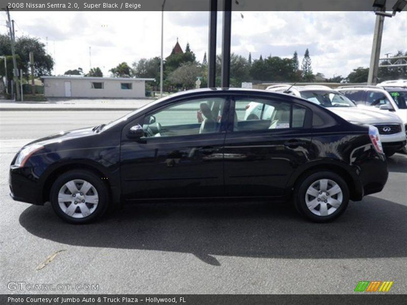 Super Black / Beige 2008 Nissan Sentra 2.0