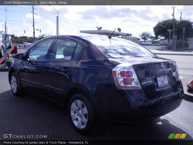 Super Black / Beige 2008 Nissan Sentra 2.0