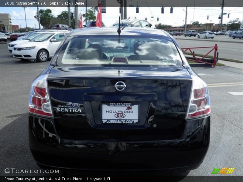 Super Black / Beige 2008 Nissan Sentra 2.0
