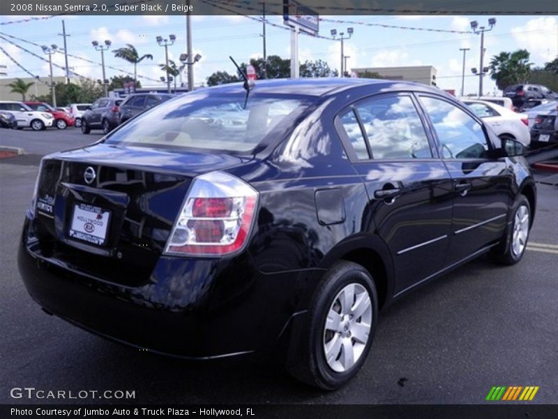 Super Black / Beige 2008 Nissan Sentra 2.0