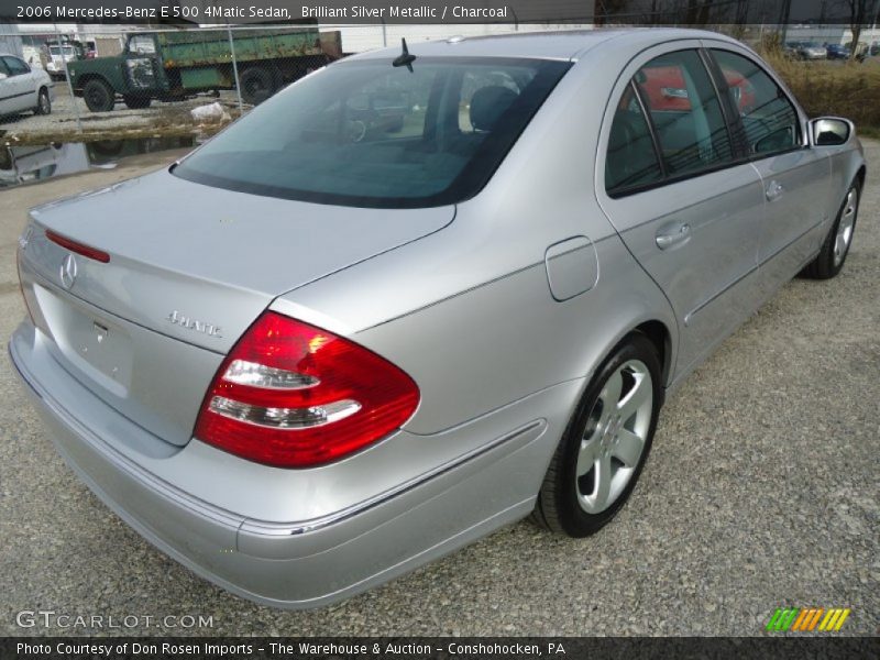 Brilliant Silver Metallic / Charcoal 2006 Mercedes-Benz E 500 4Matic Sedan