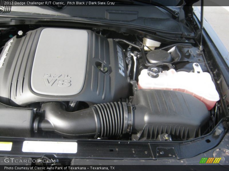 Pitch Black / Dark Slate Gray 2012 Dodge Challenger R/T Classic