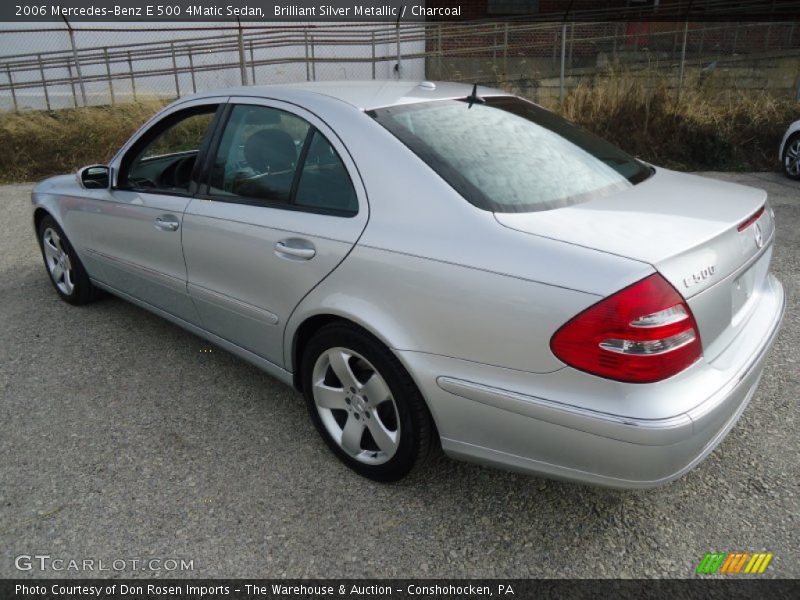 Brilliant Silver Metallic / Charcoal 2006 Mercedes-Benz E 500 4Matic Sedan