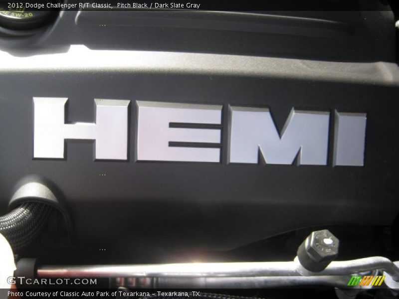 Pitch Black / Dark Slate Gray 2012 Dodge Challenger R/T Classic