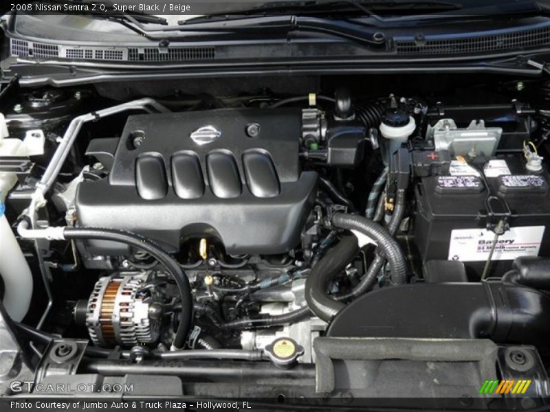 Super Black / Beige 2008 Nissan Sentra 2.0