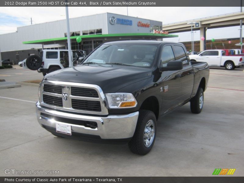 Black / Dark Slate/Medium Graystone 2012 Dodge Ram 2500 HD ST Crew Cab 4x4