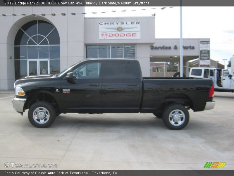 Black / Dark Slate/Medium Graystone 2012 Dodge Ram 2500 HD ST Crew Cab 4x4