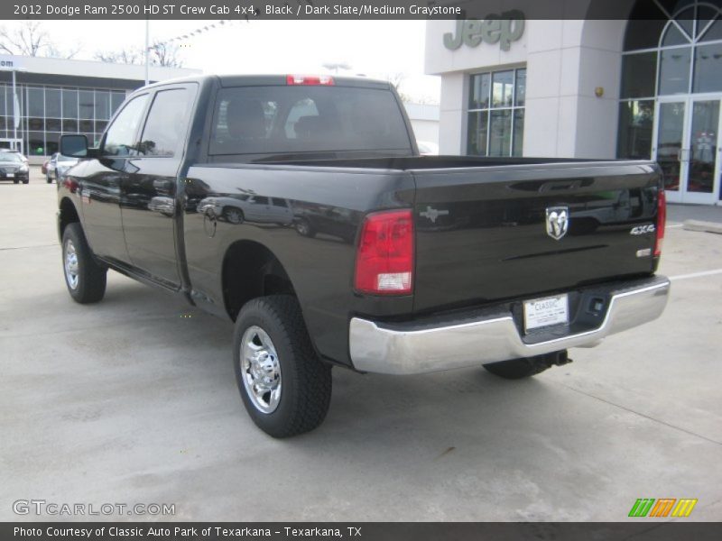 Black / Dark Slate/Medium Graystone 2012 Dodge Ram 2500 HD ST Crew Cab 4x4