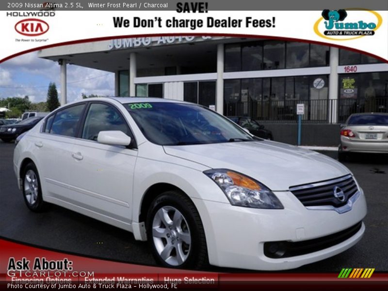 Winter Frost Pearl / Charcoal 2009 Nissan Altima 2.5 SL