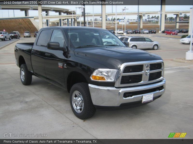 Black / Dark Slate/Medium Graystone 2012 Dodge Ram 2500 HD ST Crew Cab 4x4