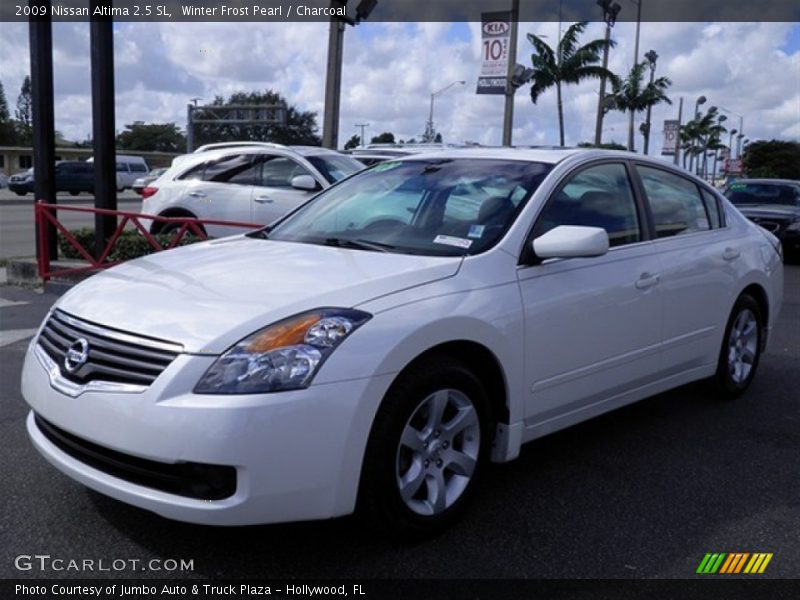 Winter Frost Pearl / Charcoal 2009 Nissan Altima 2.5 SL