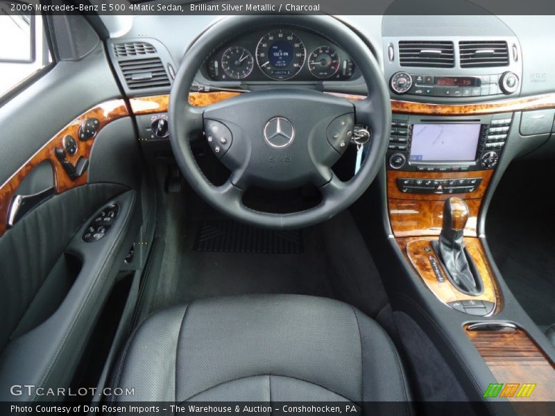 Brilliant Silver Metallic / Charcoal 2006 Mercedes-Benz E 500 4Matic Sedan