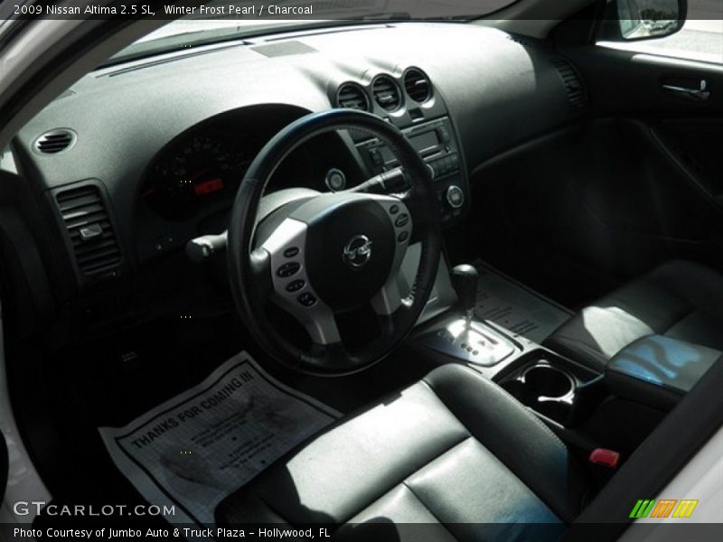 Winter Frost Pearl / Charcoal 2009 Nissan Altima 2.5 SL