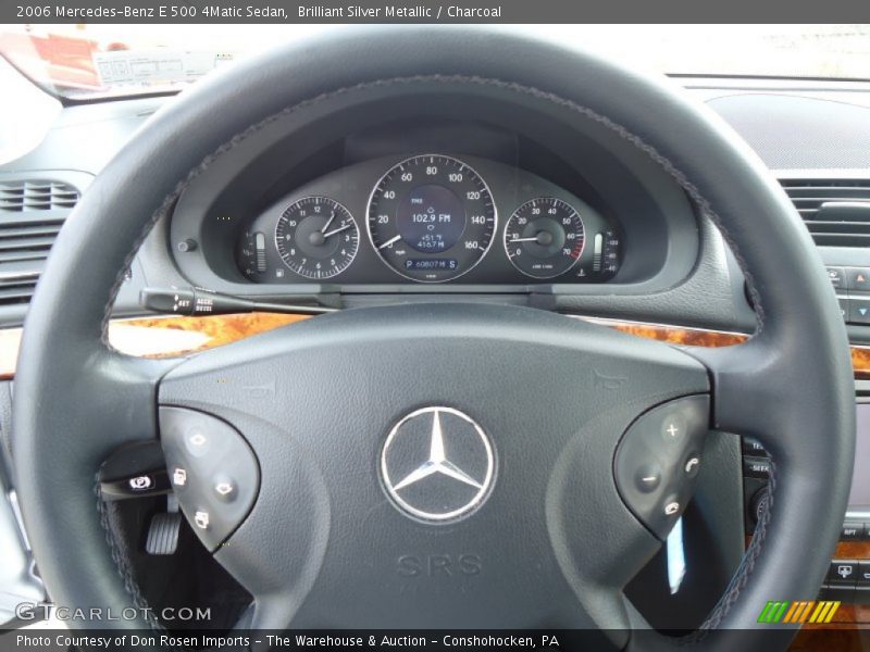 Brilliant Silver Metallic / Charcoal 2006 Mercedes-Benz E 500 4Matic Sedan
