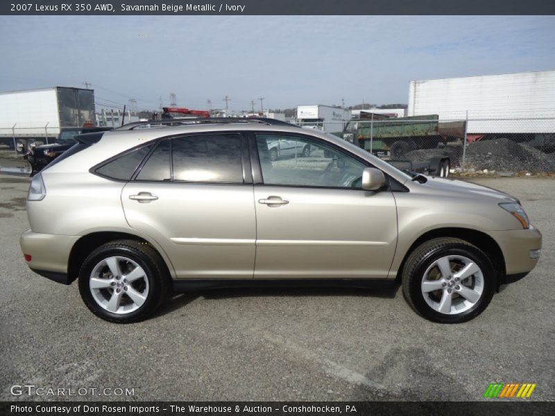 Savannah Beige Metallic / Ivory 2007 Lexus RX 350 AWD