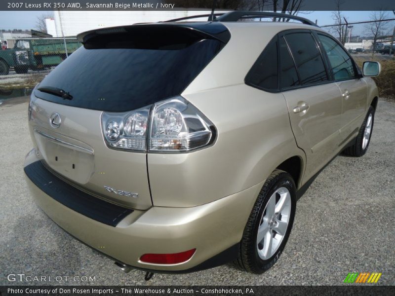 Savannah Beige Metallic / Ivory 2007 Lexus RX 350 AWD