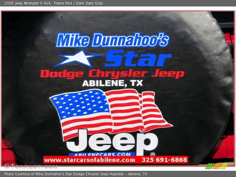 Flame Red / Dark Slate Gray 2005 Jeep Wrangler X 4x4