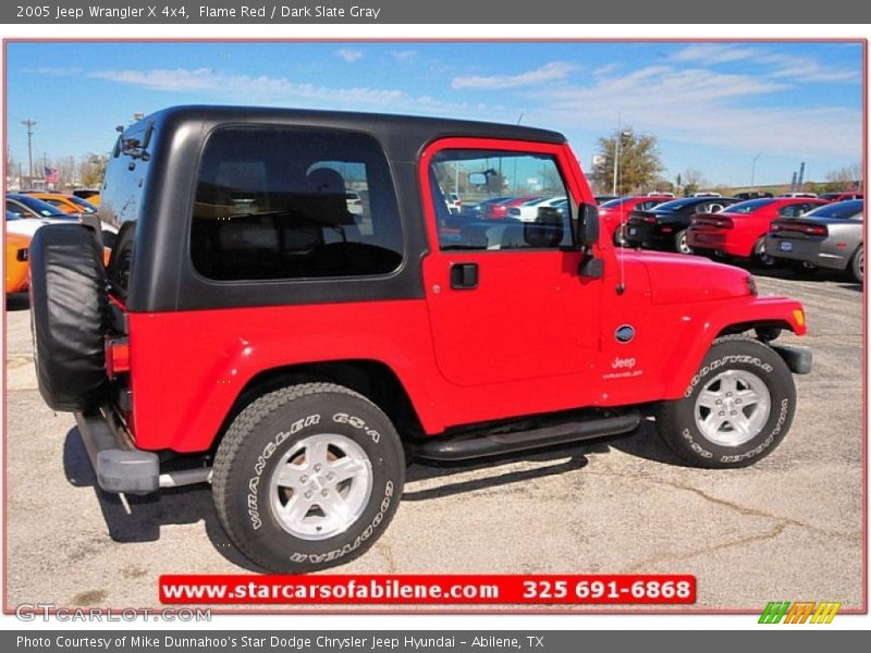 Flame Red / Dark Slate Gray 2005 Jeep Wrangler X 4x4