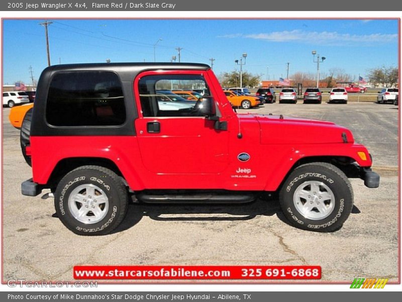 Flame Red / Dark Slate Gray 2005 Jeep Wrangler X 4x4