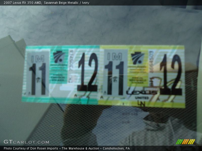 Savannah Beige Metallic / Ivory 2007 Lexus RX 350 AWD