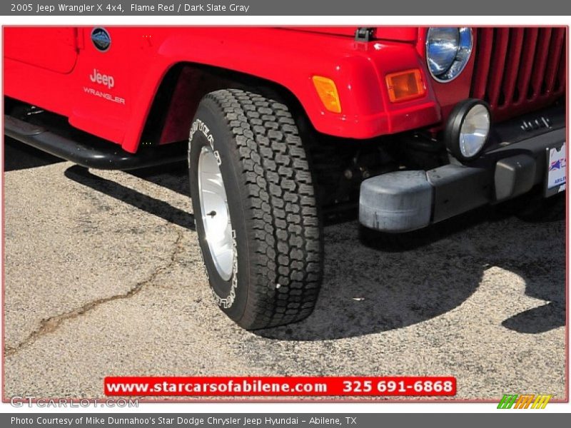 Flame Red / Dark Slate Gray 2005 Jeep Wrangler X 4x4
