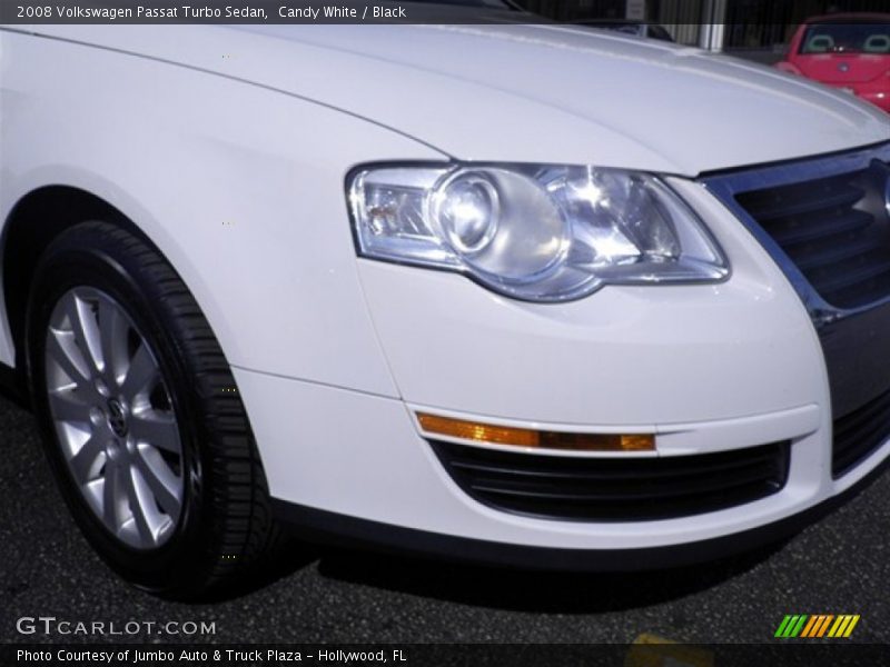 Candy White / Black 2008 Volkswagen Passat Turbo Sedan