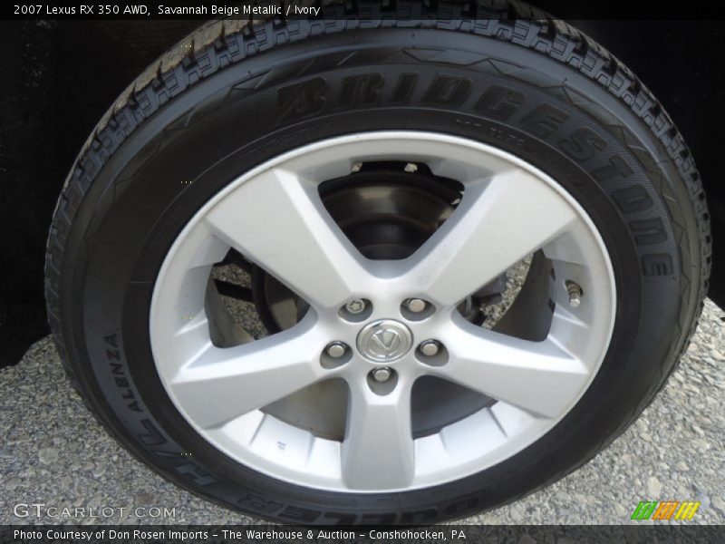 Savannah Beige Metallic / Ivory 2007 Lexus RX 350 AWD