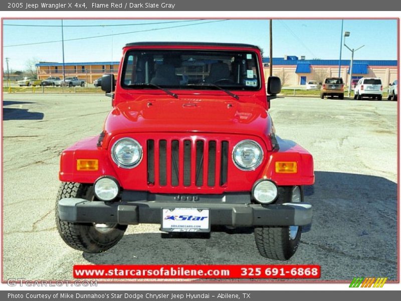 Flame Red / Dark Slate Gray 2005 Jeep Wrangler X 4x4