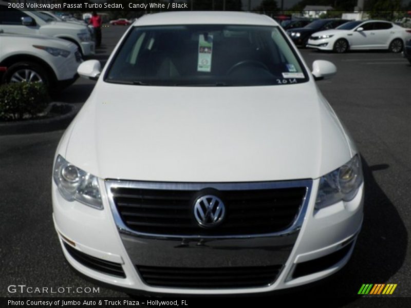 Candy White / Black 2008 Volkswagen Passat Turbo Sedan