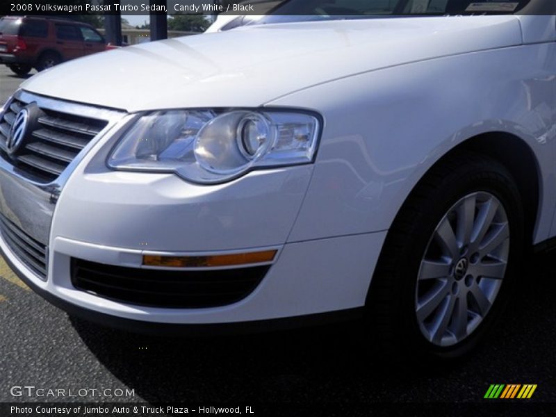 Candy White / Black 2008 Volkswagen Passat Turbo Sedan