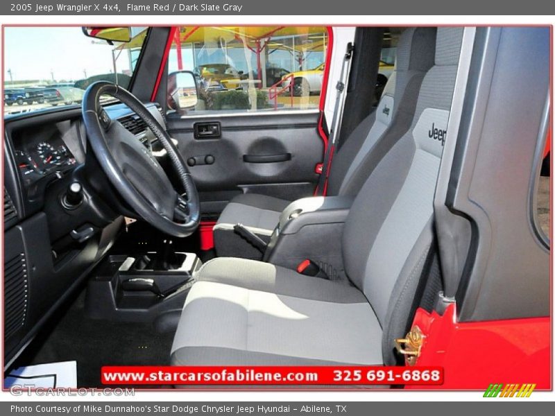 Flame Red / Dark Slate Gray 2005 Jeep Wrangler X 4x4