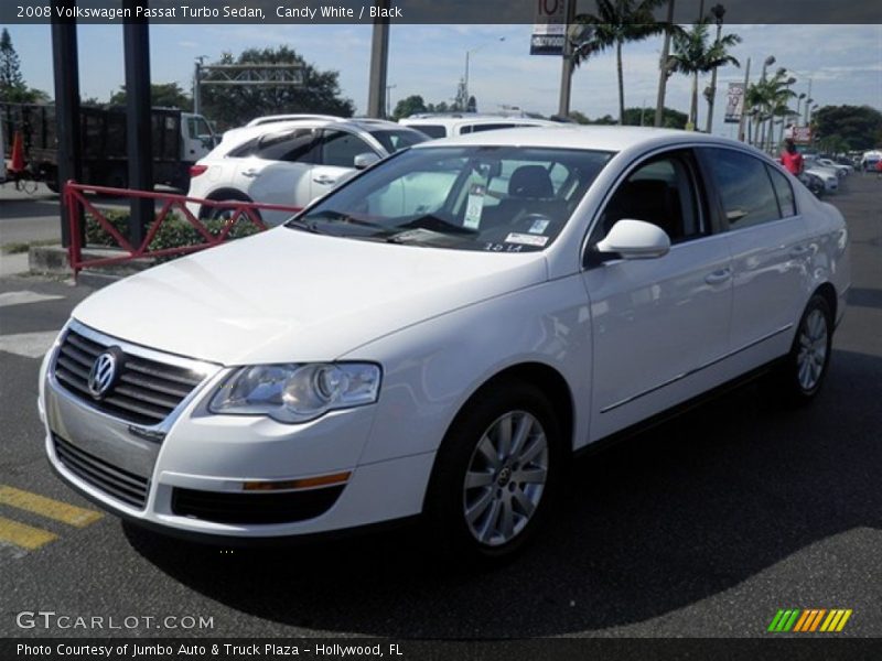 Candy White / Black 2008 Volkswagen Passat Turbo Sedan