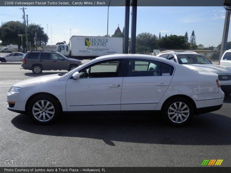 Candy White / Black 2008 Volkswagen Passat Turbo Sedan