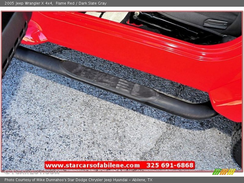 Flame Red / Dark Slate Gray 2005 Jeep Wrangler X 4x4