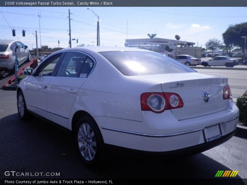 Candy White / Black 2008 Volkswagen Passat Turbo Sedan