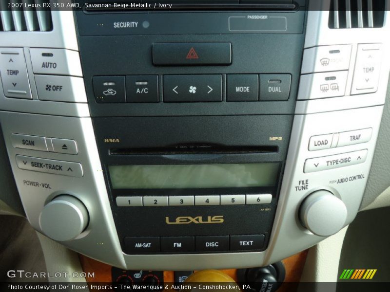 Savannah Beige Metallic / Ivory 2007 Lexus RX 350 AWD