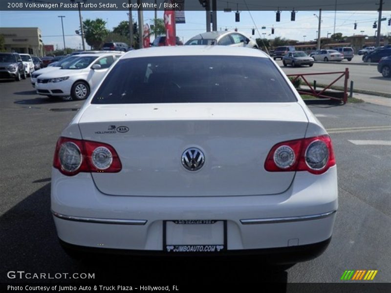 Candy White / Black 2008 Volkswagen Passat Turbo Sedan
