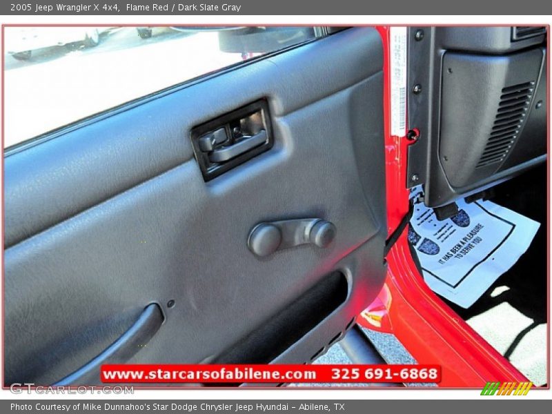 Flame Red / Dark Slate Gray 2005 Jeep Wrangler X 4x4